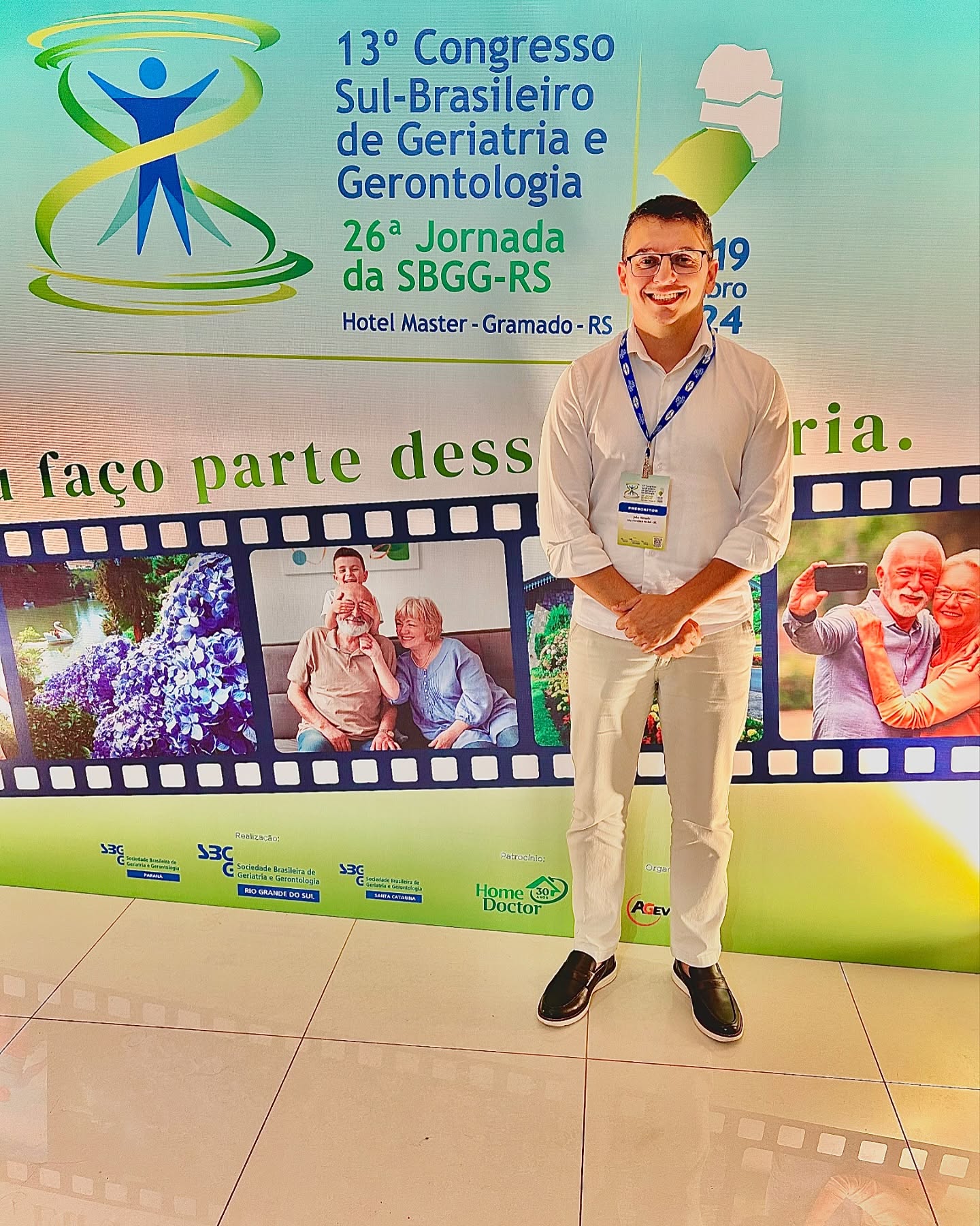 Doutor João no congresso de geriatria